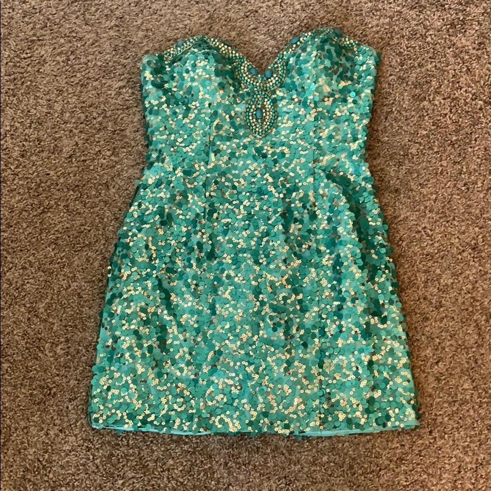 Mini prom dress with detachable skirt